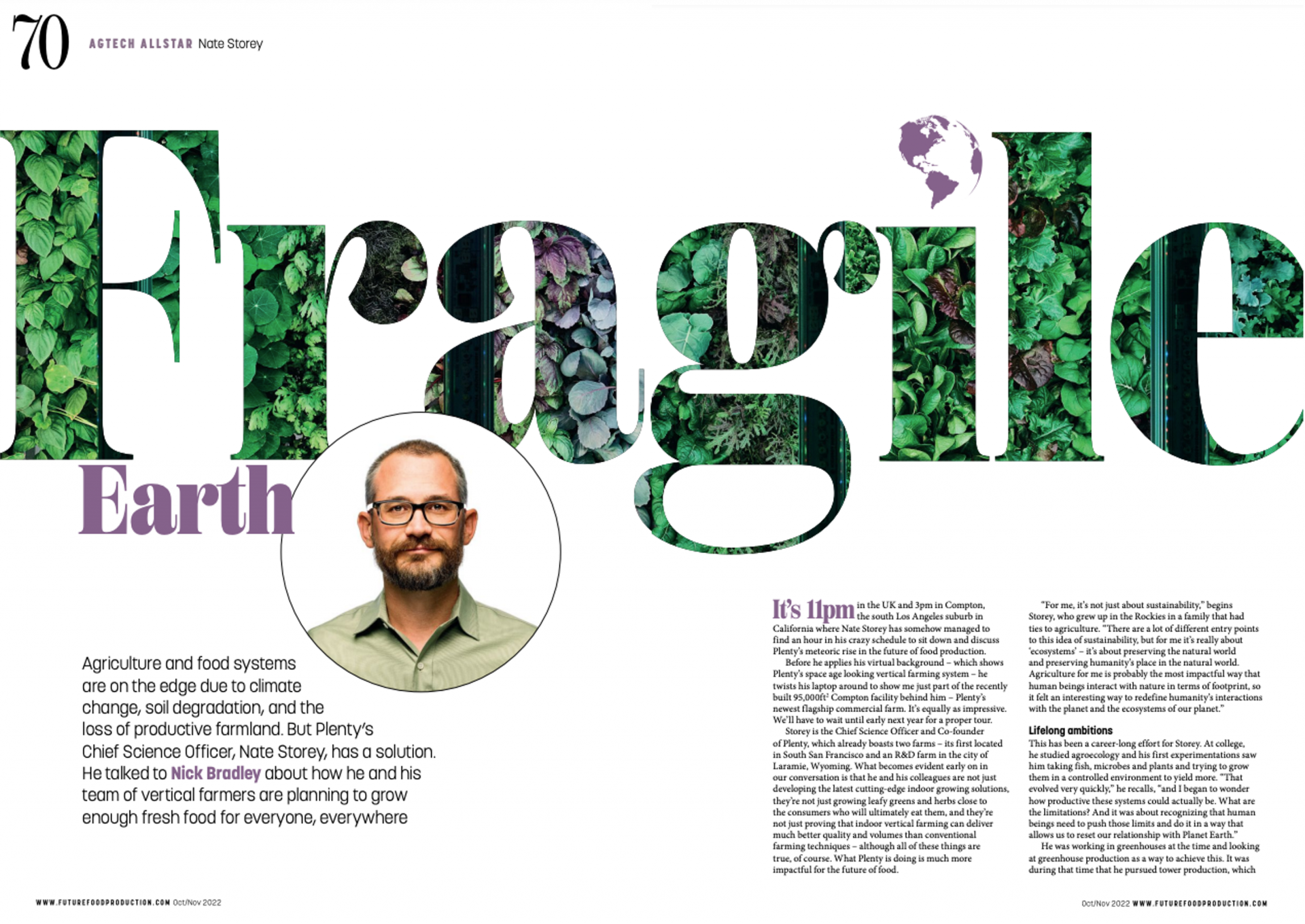 Future of Food Production Magazine: Fragile Earth