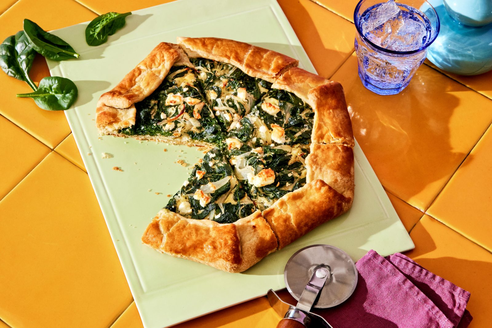 Spinach and Feta Galette